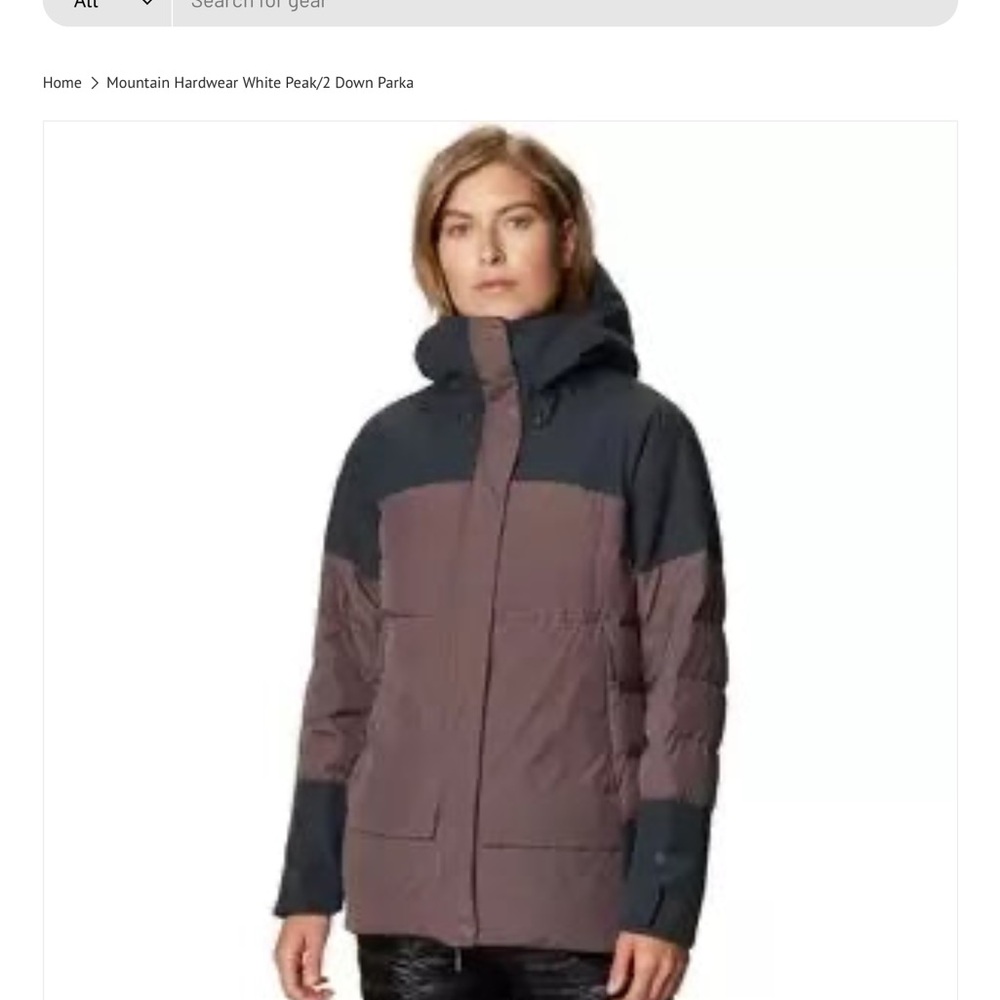 Mountain Hardwear Women's Insulated White Peak 2 outdoors down parka